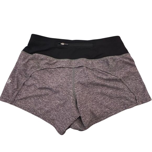 Lululemon Run Times Short II 4” Inseam Heather Lux Multi Black / Black Size 4 - Picture 5 of 12